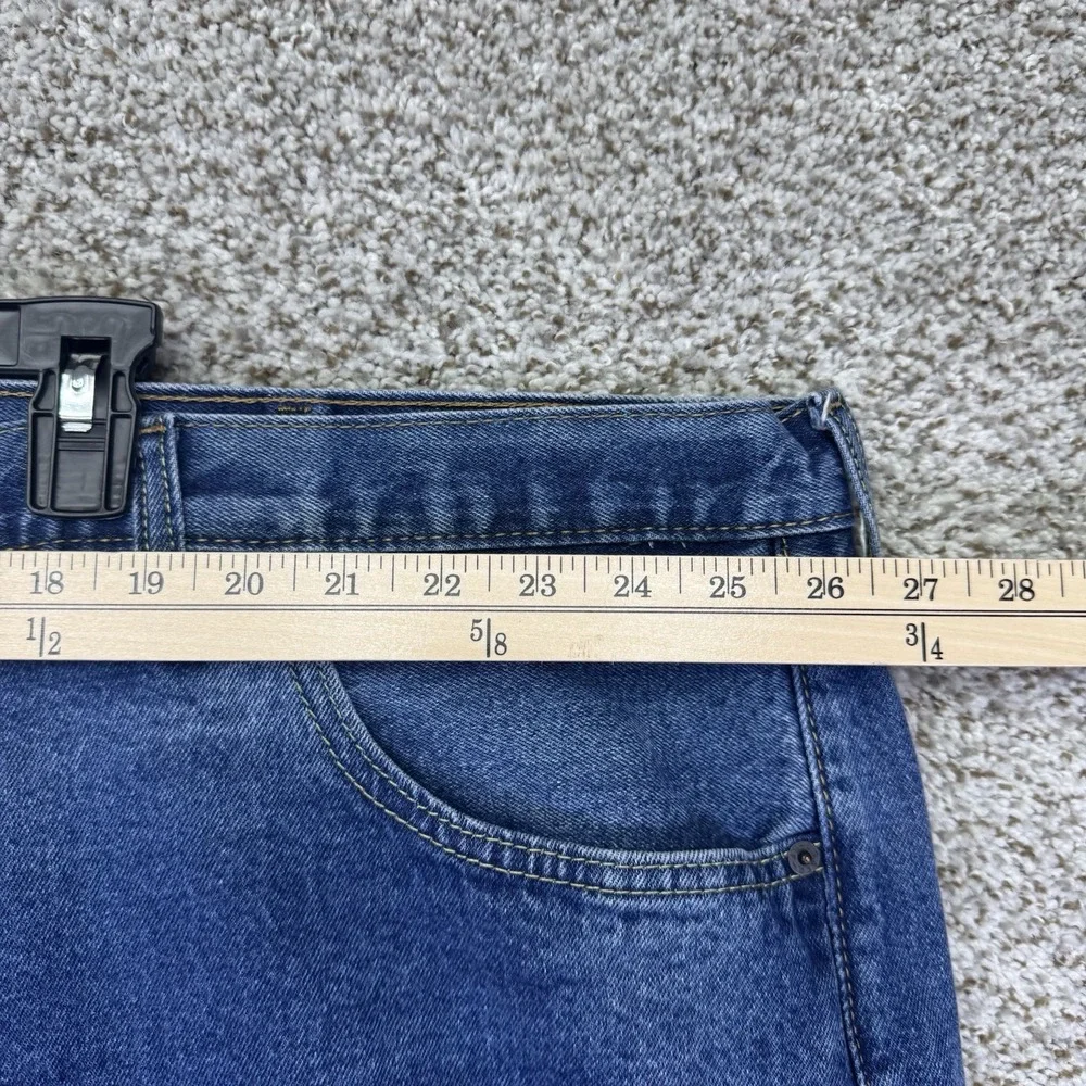 Levi's 501 Jeans Men's 54x29‎ Blue Med Wash Classic Straight Button Fly Big Tall